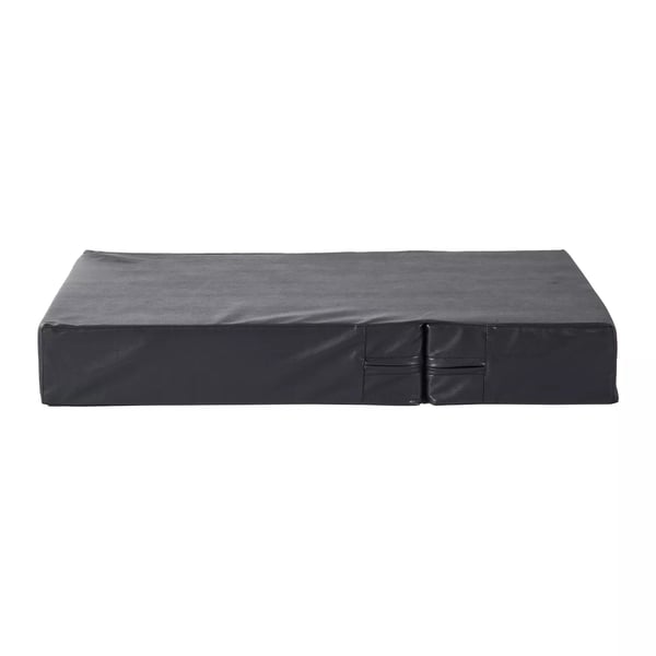 Lemmikkiporras 2-in-1, L45xS39xK20cm, Taitettava matto, Koiraportaat & Kissaportaat, PU-nahka, Vaahdotettu pehmuste, Musta