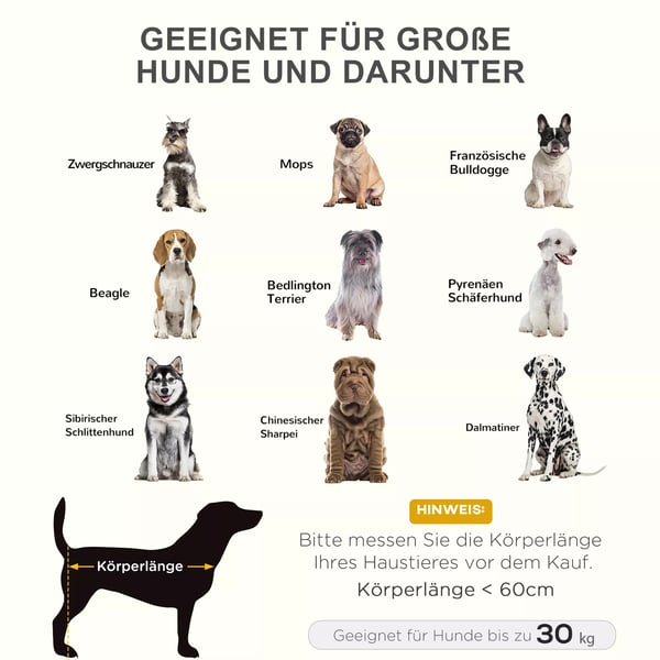 PawHut Forhøjet Hundeseng til Udendørs Brug - Brun/Kaffe - 92x76x18cm - Metalrør & Oxford Stof