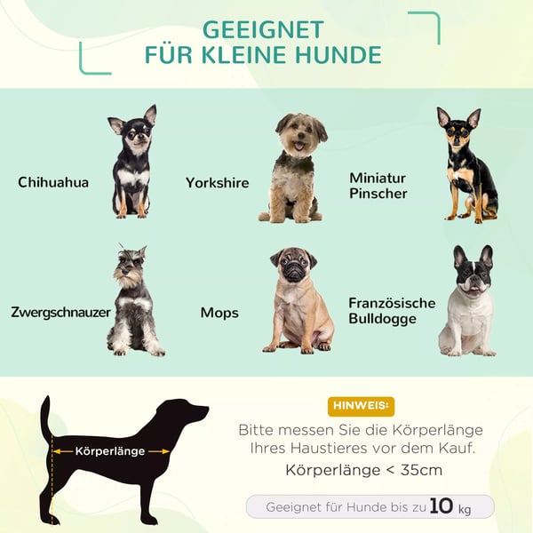 PawHut Hævet Hundeseng med Baldakin, Metall, Kaffe/Sort, 61x46x62cm