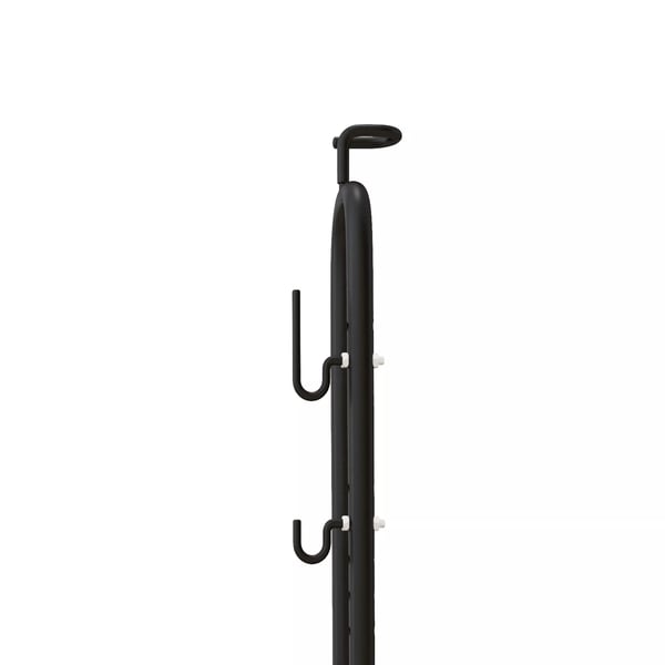 Pyöräteline - Pysty & Vaaka - Säädettävä - Metalli, Musta - Yhteensopiva 6"-28" & 700c pyörille - 45x44x118cm