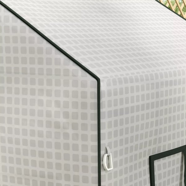 Outsunny Udskiftningsfolie til Drivhus - Hvid Plast, 140x73x190 cm
