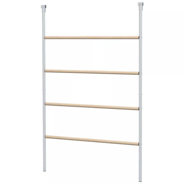 PawHut kyllingestige i træ, legeplads til høns, klatrestativ til 4-6 høns, 140 x 86 x 2,5 cm, naturtræ