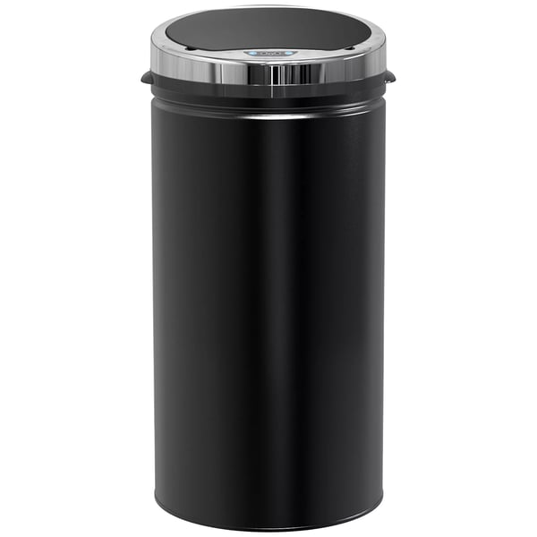 HOMCOM automatisk soptunna med sensor 42L, rostfritt stål, svart