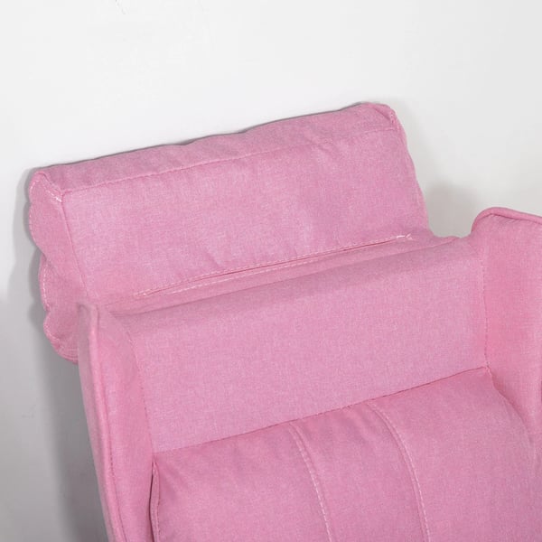 HOMCOM Justerbar Børnesofa med Fodstøtte og Lommer - Lyserød, 58x53x70 cm, 3-5 År
