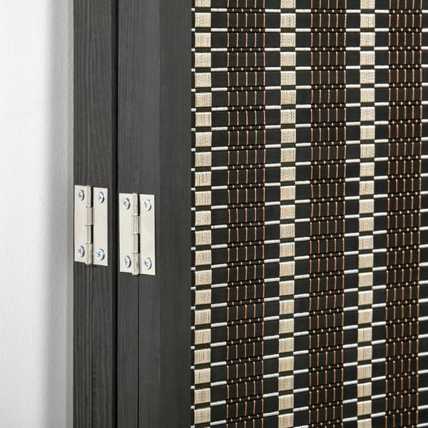 HOMCOM Foldbar Rumdeler 4-delt 180x180 cm, Afskærmning af Bambus, Brun
