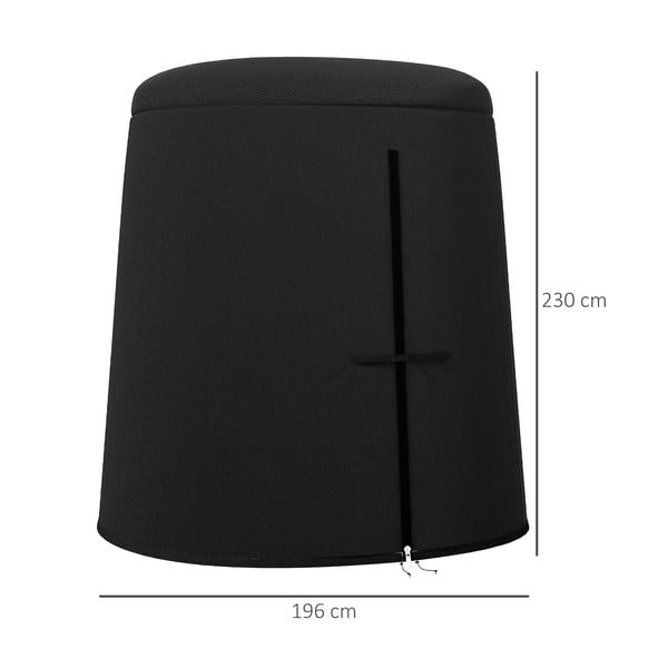 Outsunny hængestol beskyttelsesovertræk udendørs vandtæt UV-beskyttelse 300D Oxford Ø196x230H cm