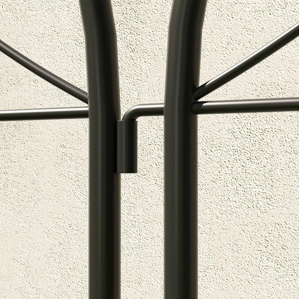 Outsunny Espalier i Metal til Klatreplanter - 2 stk., 50x150 cm, Sort