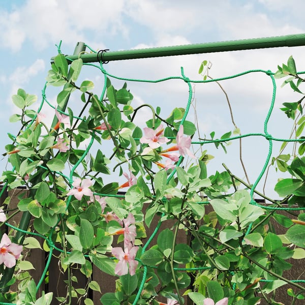 Outsunny A-formet espalier af stål til klatreplanter, grøn, 101x133x227 cm
