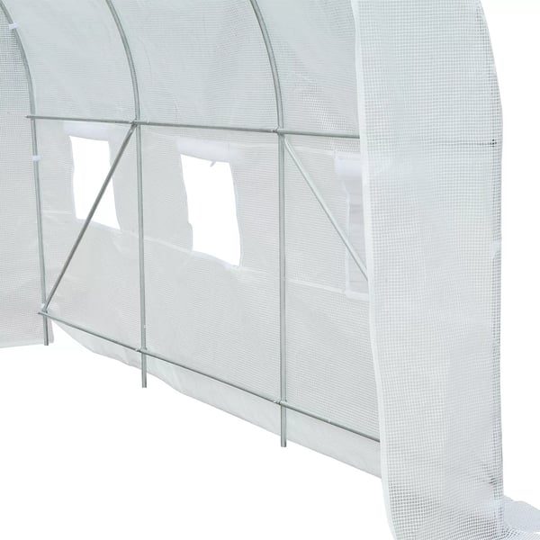 Outsunny drivhus 350x200x200 cm, foliedrivhus, væksthus, plantehus, folie, til haven