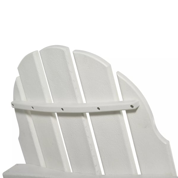 Outsunny Adirondack havestol foldbar havestol altanstol havemøbler hvid 75x87x93cm