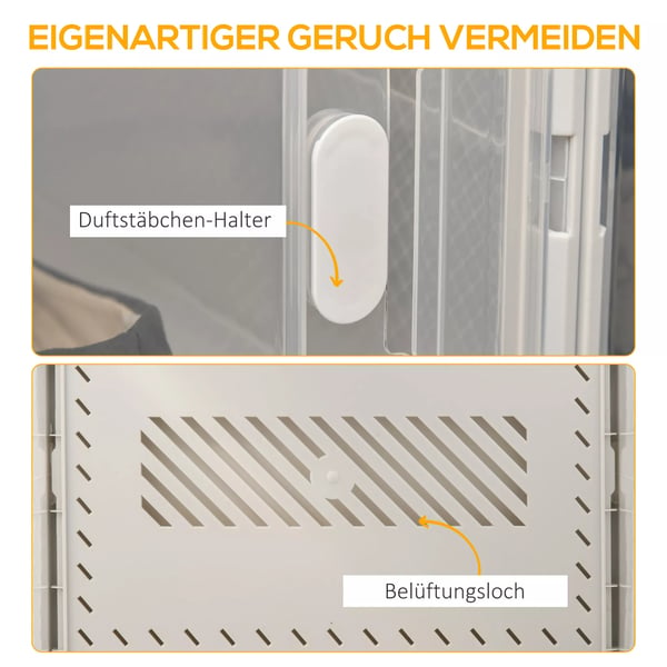 HOMCOM 18 stk. transparente skoesker med magnetiske døre, skoopbevaring af plast til sko op til str. 45