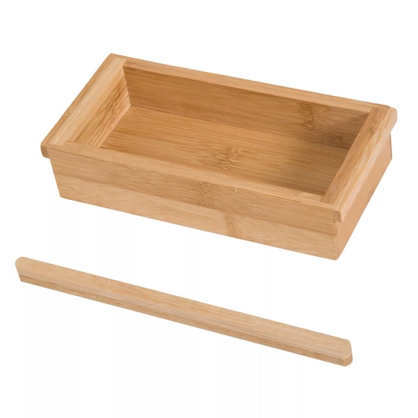 Badekarshylde i Bambus & Rustfrit Stål - Justerbar 75-105 cm, Natur