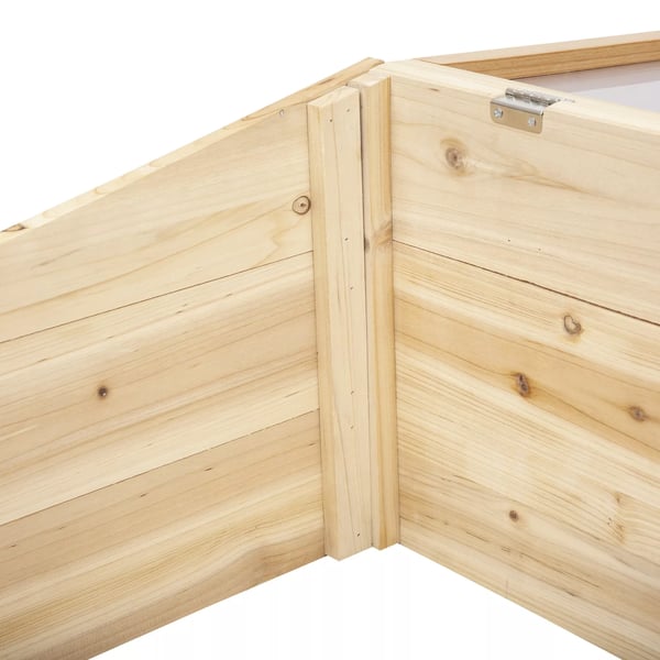 Outsunny Drivhus i Gran og Polycarbonat - 100x50x35 cm - Natur