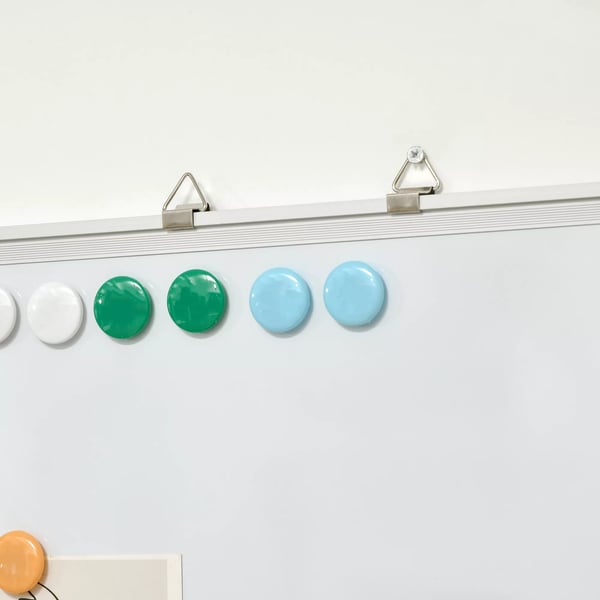 HOMCOM Magnetisk Whiteboard Tavel 60x45cm - Galvaniseret Stål, Aluminium, Inkl. Tusser & Magneter