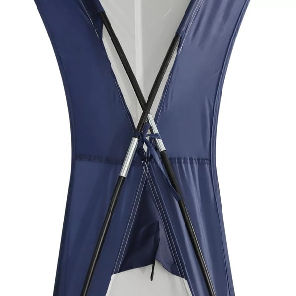Outsunny Have / Camping Telt - Vandtæt Polyester, Glasfiberramme - Cremhvid/Blå 3,5x3,5x2,3m