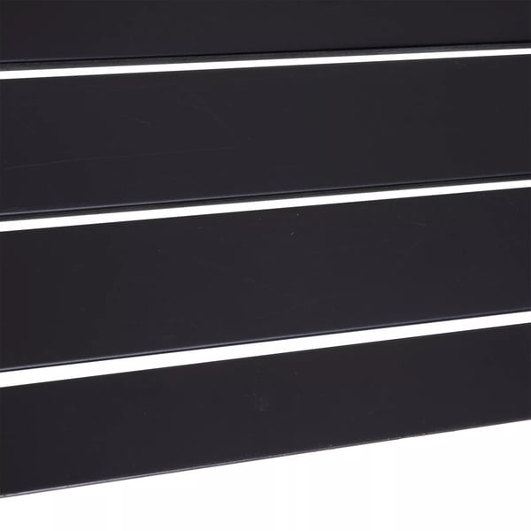 Outsunny udendørs møbelsæt 3-dele bænkesæt havesæt 1 x bord 2 x bænk metal sort 110 x 55 x 70 cm