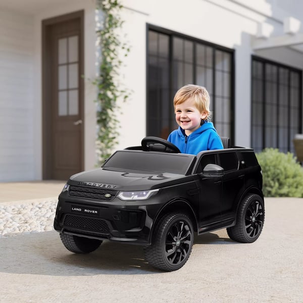 AIYAPLAY 12V Børne Land Rover Discovery Sport Elbil, Sort, med Fjernbetjening og Musik