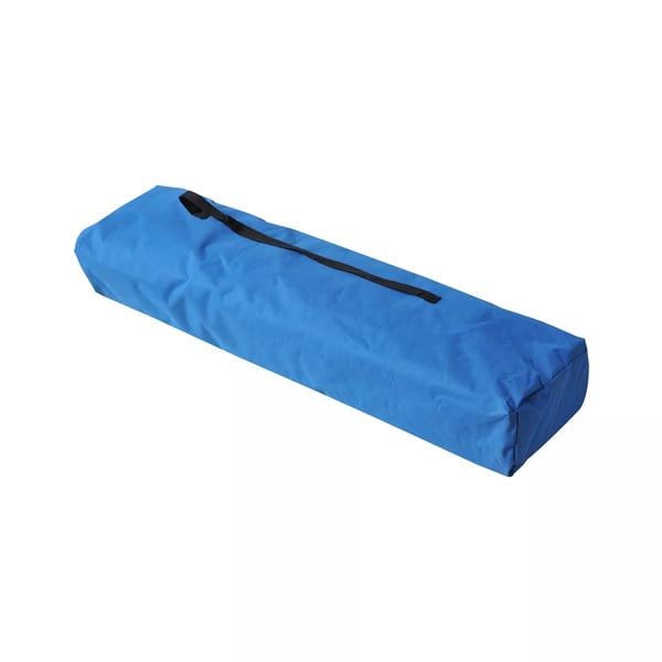 Outsunny camping-feltseng til 2 personer, sammenklappelig feltseng med bæretaske, op til 136 kg, stål, Oxford-stof, blå+sort, 193x125x40cm