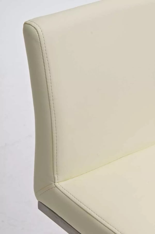 Panama baarituoli, keinonahkaverhoilu, säädettävä korkeus 58-82 cm, kääntyvä, metallirunkoinen, kermanvärinen