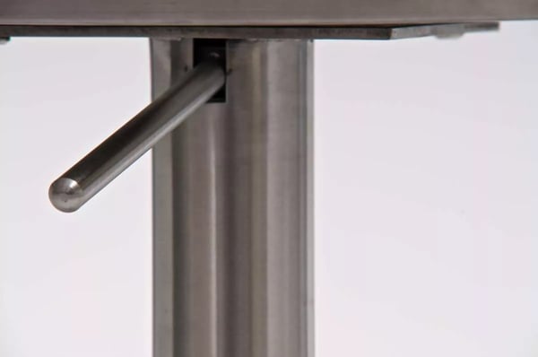Panama baarituoli, keinonahkaverhoilu, säädettävä korkeus 58-82 cm, kääntyvä, metallirunkoinen, kermanvärinen