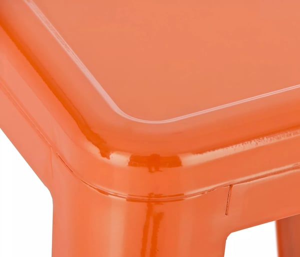 Oranssi metallinen baarijakkara Joshua, pinottava, 76cm