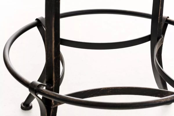 Radong Barstol, Bronze Metal med Polyurethan Sæde, Højdejusterbar, Industrielt Look