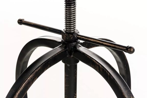 Radong Barstol, Bronze Metal med Polyurethan Sæde, Højdejusterbar, Industrielt Look