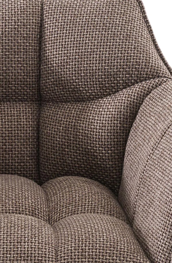 Damaso Terra Brun Stof Barstol med Metal 4-bens Base, 83 cm Sædehøjde, 240 kg Kapacitet