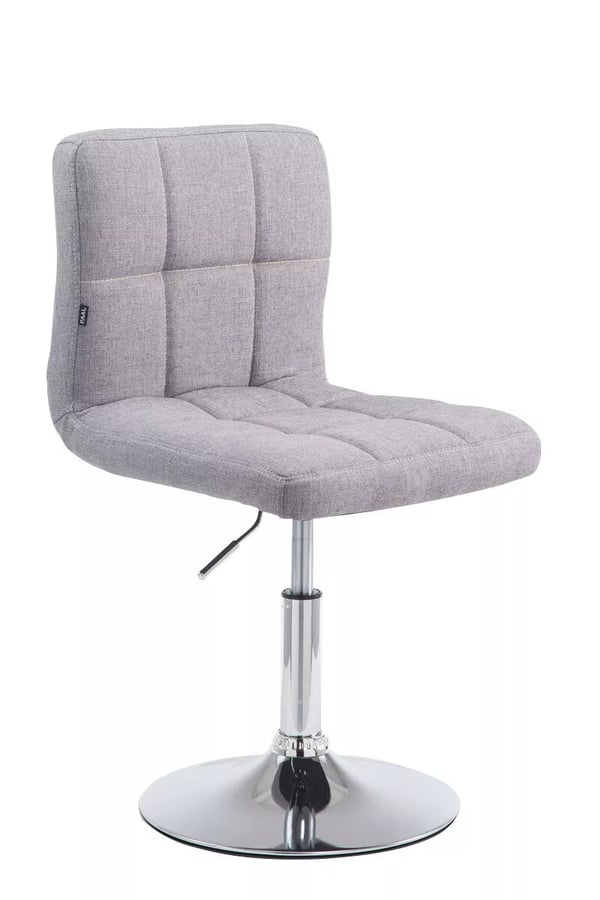 Palma Lounger V2 Tyg Grå med metallställning i kromlook