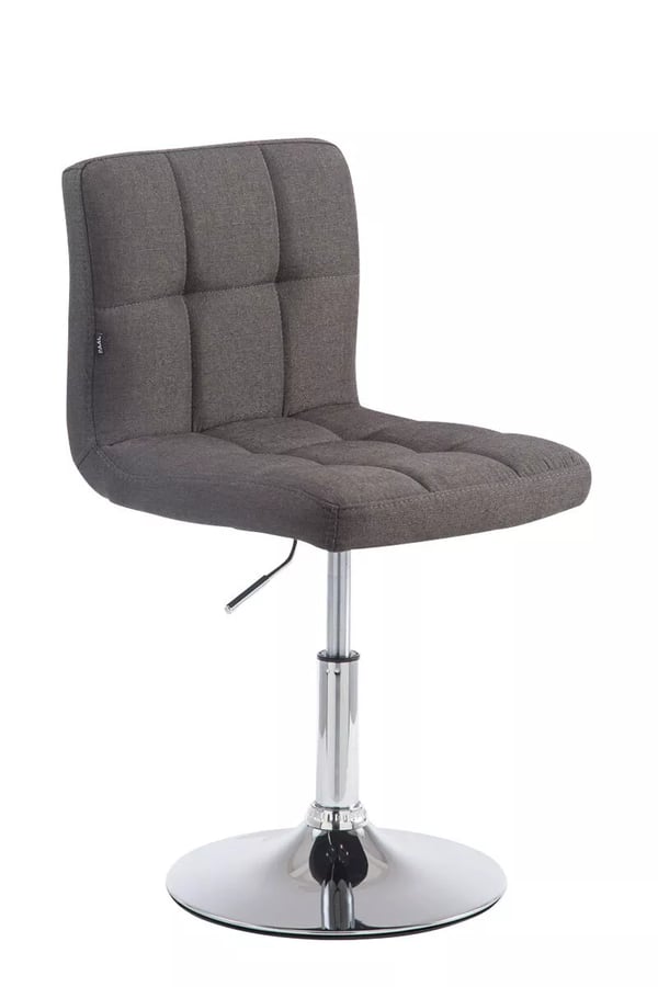 Palma Lounger V2 Tyg Mörkgrå med Kromfärgad Metallram