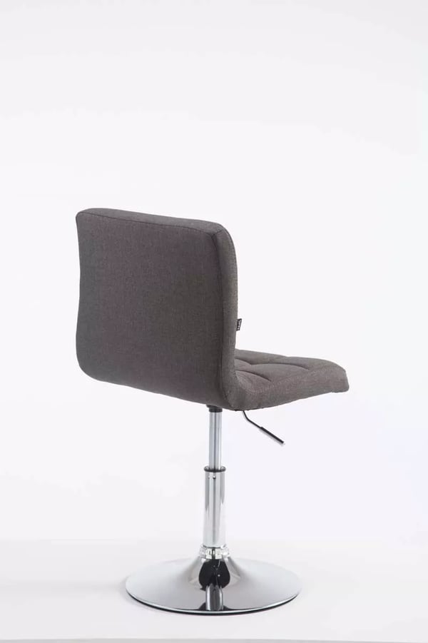 Palma Loungestol V2 Stof Mørkegrå med Krom-look Metalstel