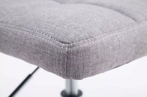 2 kpl Palma Lounge-tuolisarja, harmaa kangas, kromijalusta