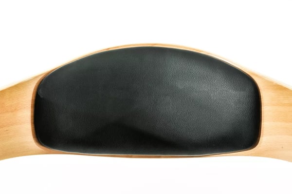 Sæt med 2 Kingston Barstole i kunstlæder, Natur/Sort, Krom-look metalstel