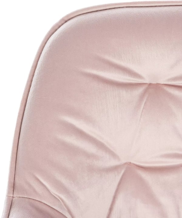 Baarijakkara Stool - pink sametti, matta musta metalliranka