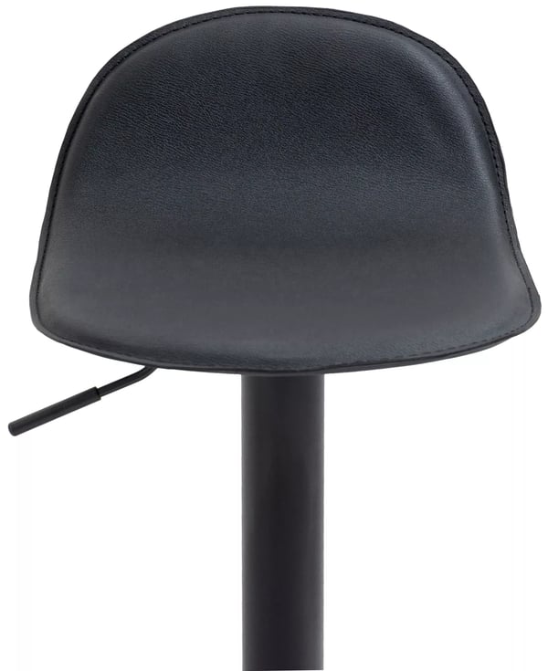 2 kpl Lana V2 baarituolia, musta keinonahka, metallirunko