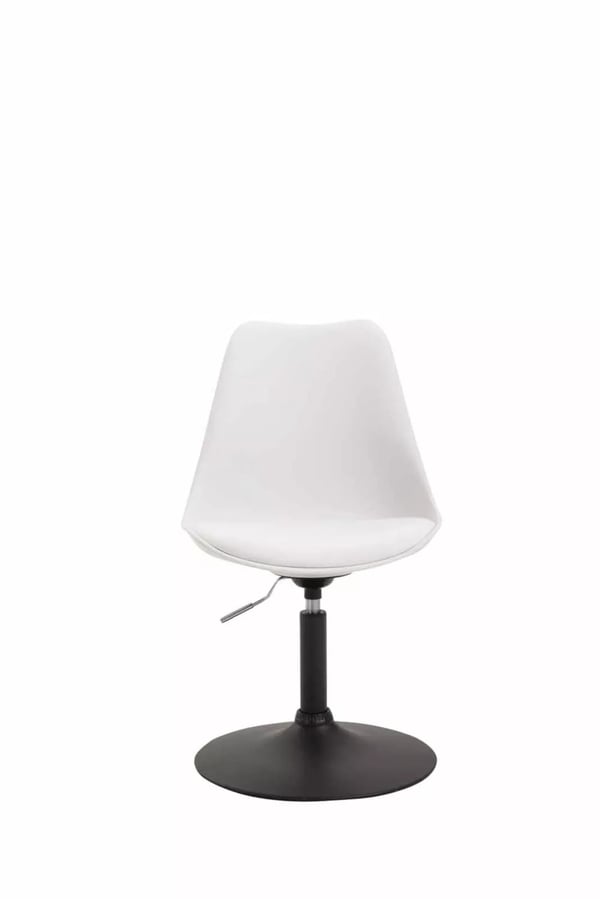 Set med 4 Maverick matstolar - Vit plastsits, metallbas