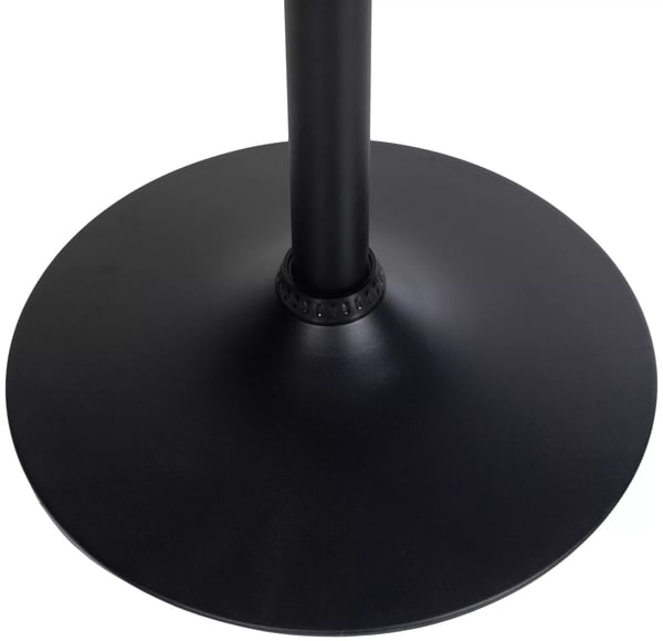 Pyöreä baaripöytä musta, puu/kromi, 60 cm