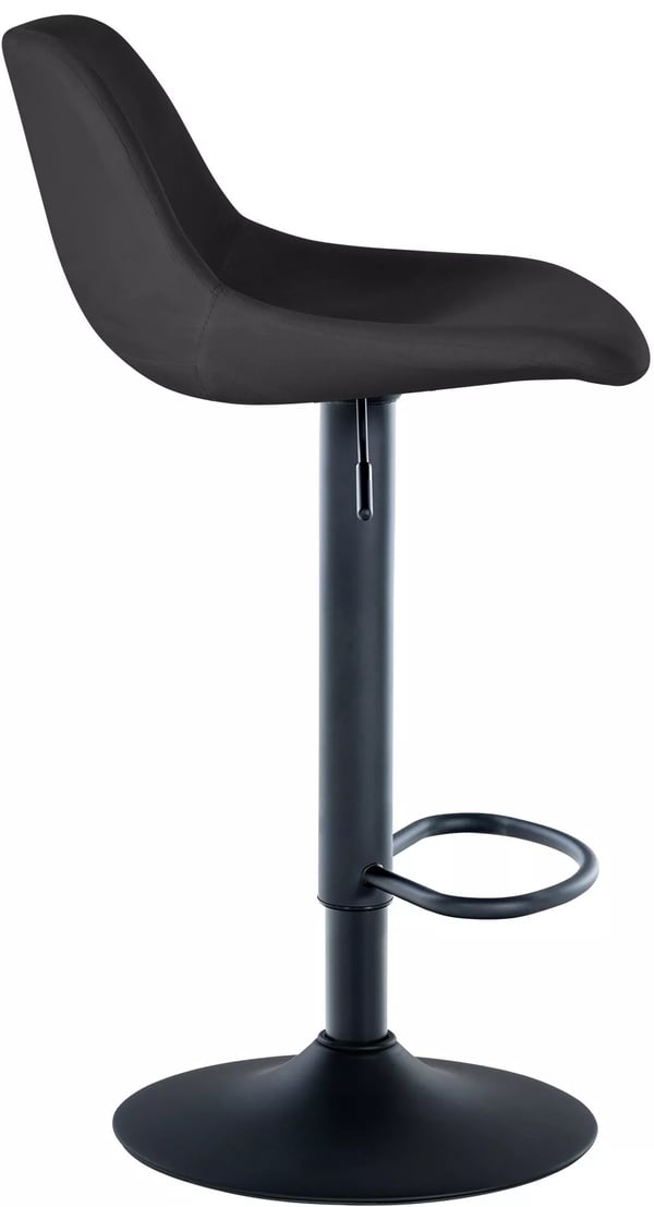 Baarijakkara Loft Musta Metallirunkoinen Korkeussäädettävä Bar Stool