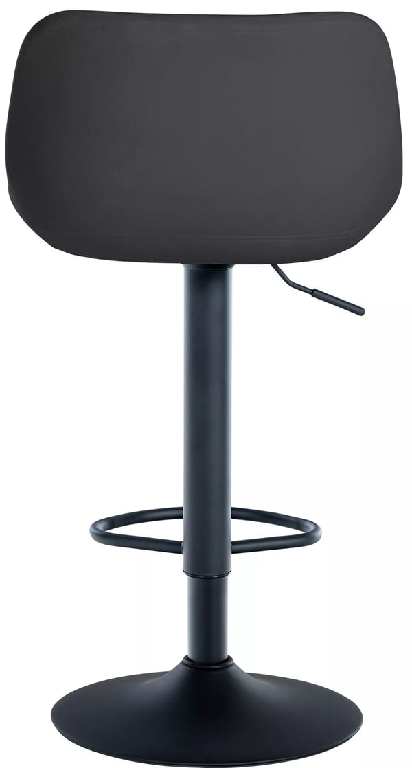 Baarijakkara Loft Musta Metallirunkoinen Korkeussäädettävä Bar Stool