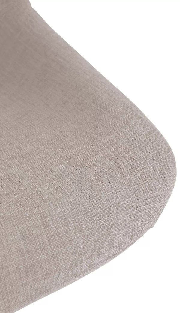 Loft Barstol Taupe Stof Metal Justerbar Drejbar Fodstøtte