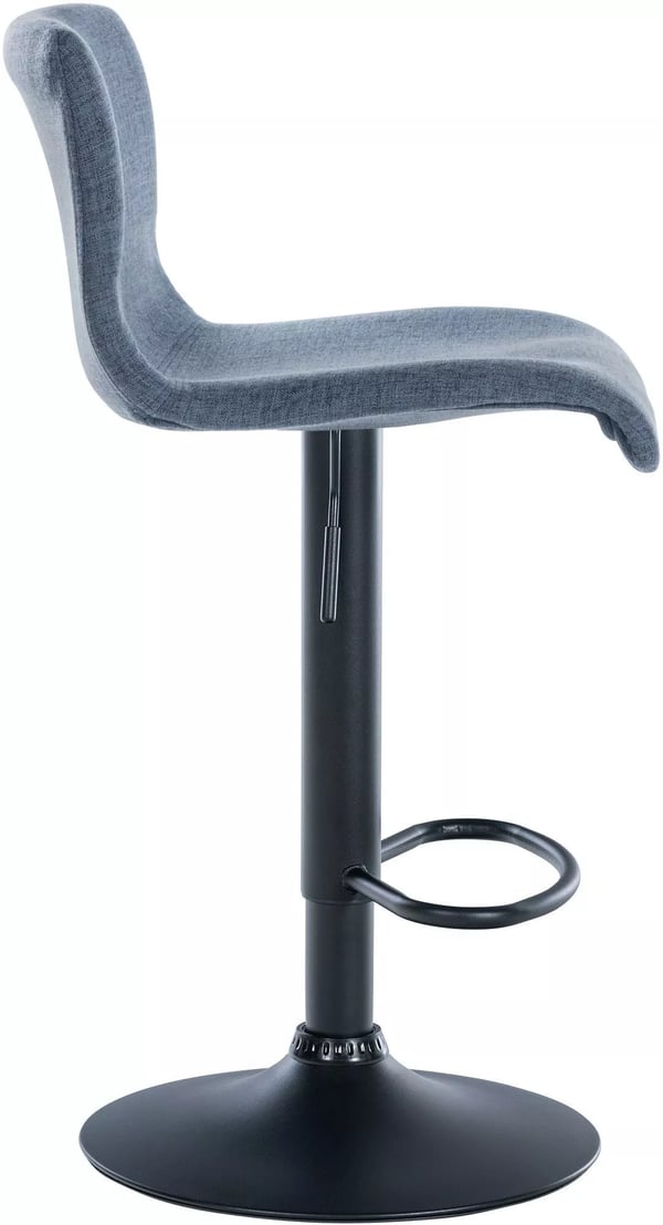 STOLLE BARBLU SÄÄDETTÄVÄ KANKAALLA, MATTAMUSTA METALLIRUNGON KORKEUS 84-104CM LEVEYS 39CM DEPTH 36CM