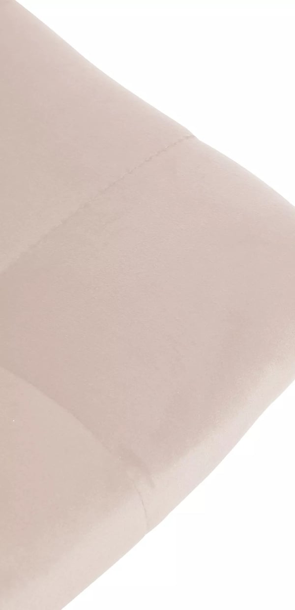 Jerry Beige Sammet Barstol med Metallställ