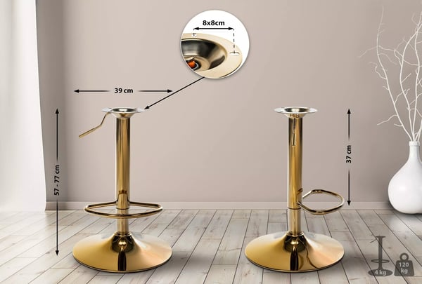 Ersättningsram för barstol 8 x 8 cm