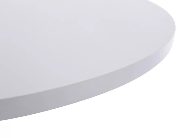 2 kpl pyöreitä baaripöytiä, 60cm, puu/metallijalka, valkoinen