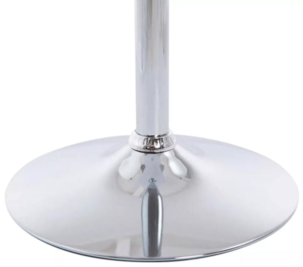 2 kpl pyöreitä baaripöytiä, 60cm, puu/metallijalka, valkoinen