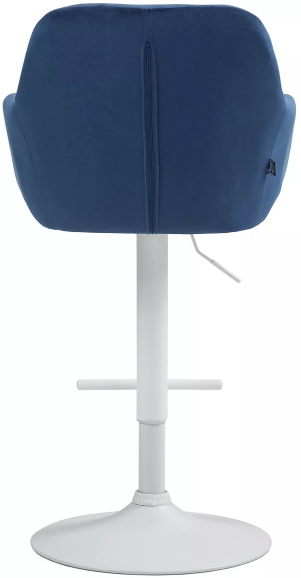 Natoma Sammet Barstol Vit