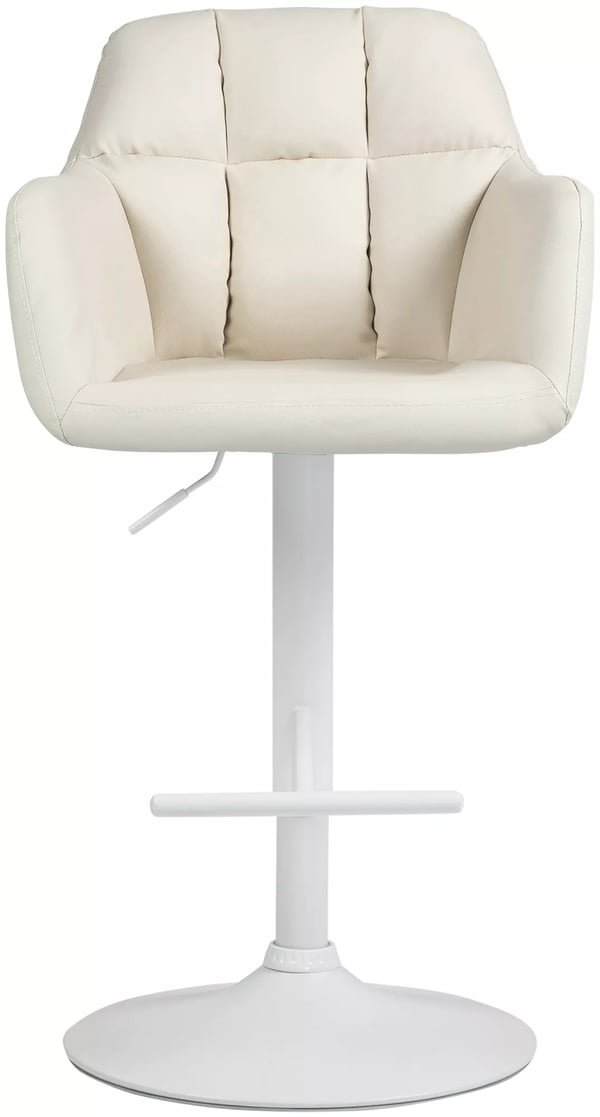 CLP Natoma Barstol - Kunstlæder - Creme