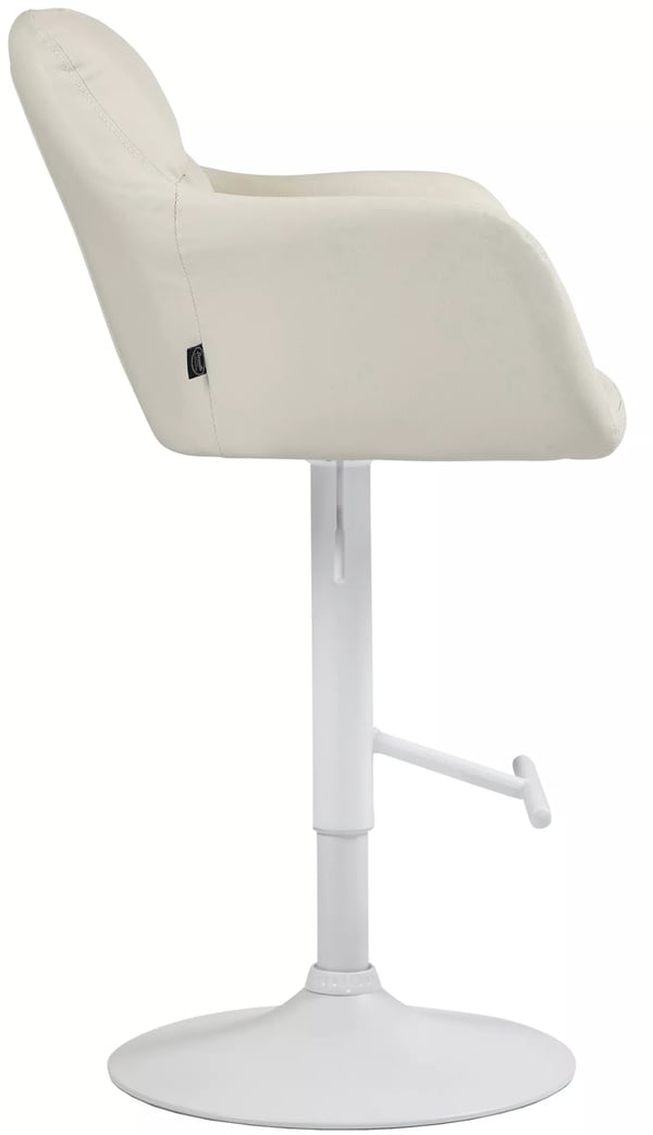CLP Natoma Barstol - Kunstlæder - Creme