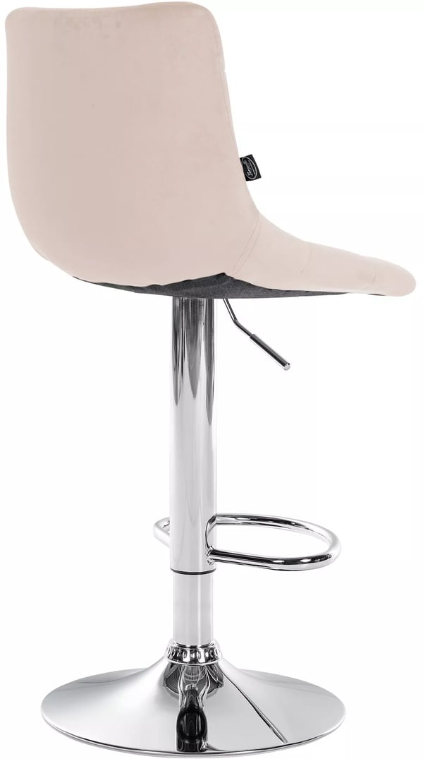 2 kpl Jerry Sametti-baarituoleja, metallirunko, beige