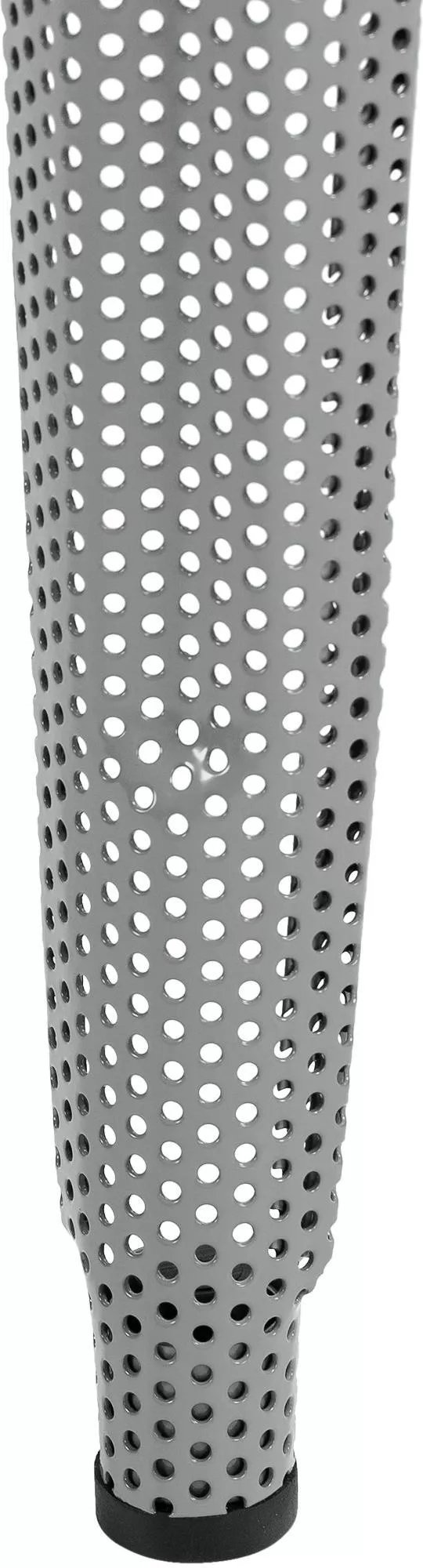 Fletcher Industriel Design Barstol, Sølvmetal med Perforeret Ramme, Stabelbar, 77 cm Sædehøjde, Inkluderer Gulvbeskyttere